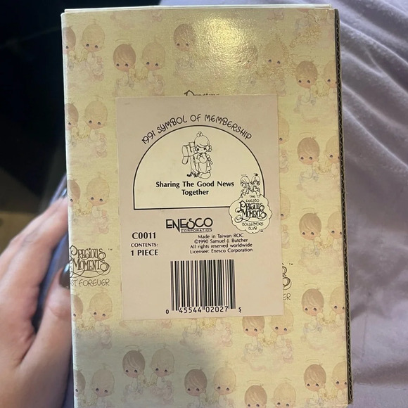 Vintage 1990 Precious Moments Sharing the Good News Together w/BOX - Picture 5 of 5